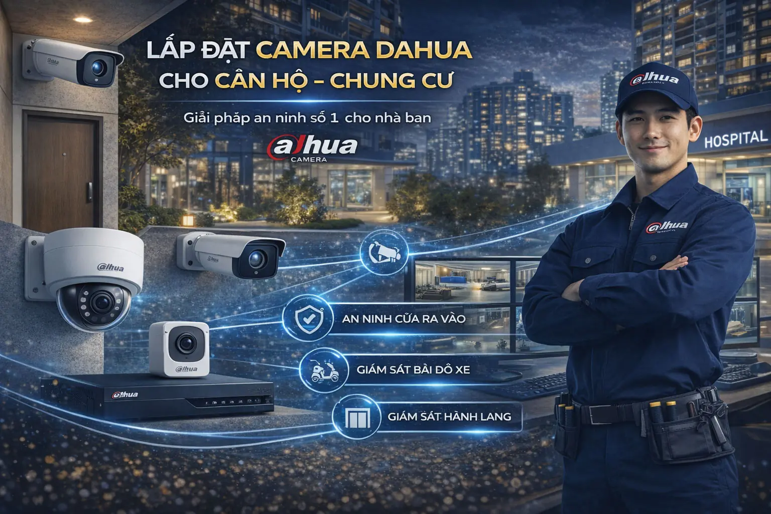 Lắp đặt camera Dahua cho căn hộ &ndash; chung cư